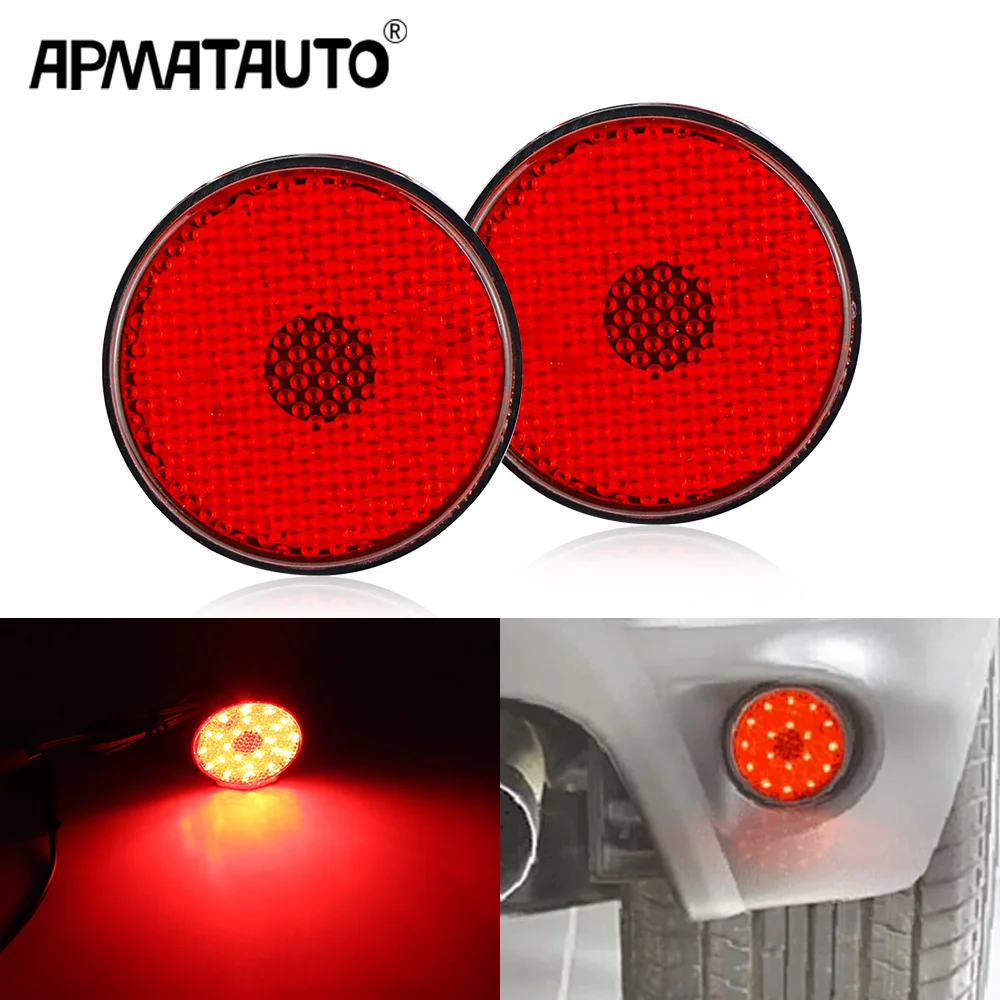 2Pcs 5.8CM Round LED Rear Bumper Reflector Tail Light Brake Lamp for Toyota Highlander Sequoia Noah Fortuner Mitsubithi ASX
2Pcs 5.8CM Round LED Rear Bumper Reflector Tail Light Brake Lamp for Toyota Highlander Sequoia Noah Fortuner Mitsubithi ASX