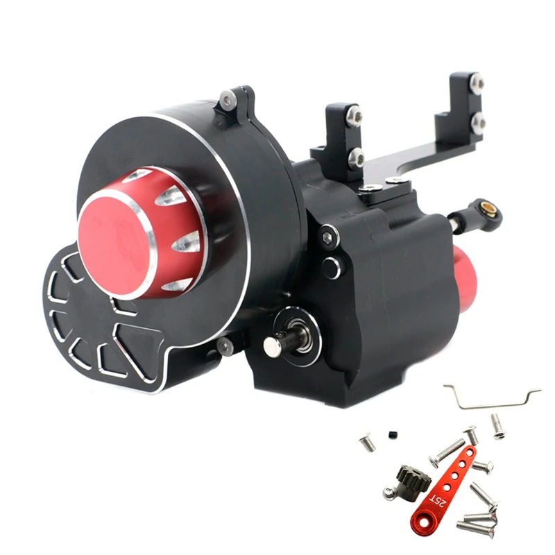 Metal 2 Speed Shiftable Transmission Gearbox For Axial SCX10 & SCX10 II III 1/10 RC Crawler Car Upgrades Parts
Metal 2 Speed Shiftable Transmission Gearbox For Axial SCX10 & SCX10 II III 1/10 RC Crawler Car Upgrades Parts