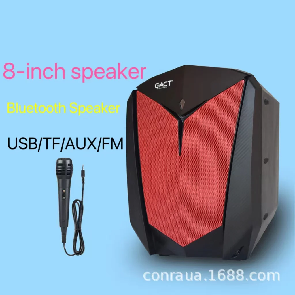 8-дюймовая портативная Bluetooth-Колонка высокой мощности, внешняя Колонка для караоке, Женская квадратная танцевальная Автомобильная колонка с микрофоном, AUX/FM
8-дюймовая портативная Bluetooth-Колонка высокой мощности, внешняя Колонка для караоке, Женская квадратная танцевальная Автомобильная колонка с микрофоном, AUX/FM