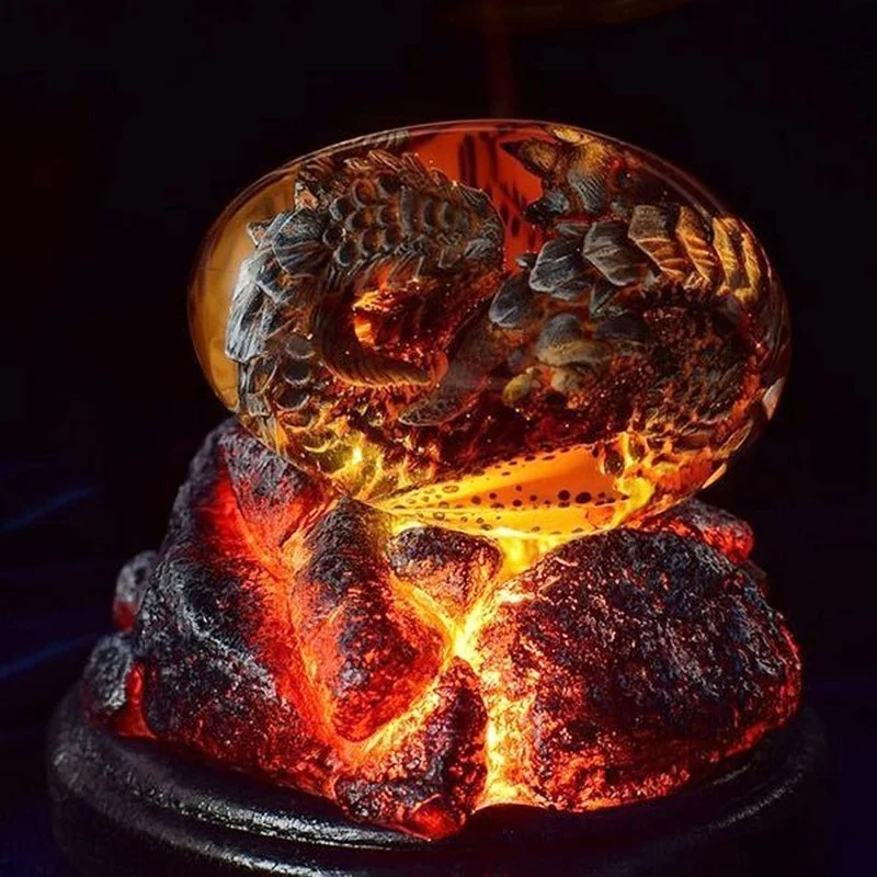Lava Dragon Egg Ornament Collection Decor Dinosaur Statue Resin Dragon Egg Crystal Mineral Gemstone Reiki Home Decoration
Lava Dragon Egg Ornament Collection Decor Dinosaur Statue Resin Dragon Egg Crystal Mineral Gemstone Reiki Home Decoration