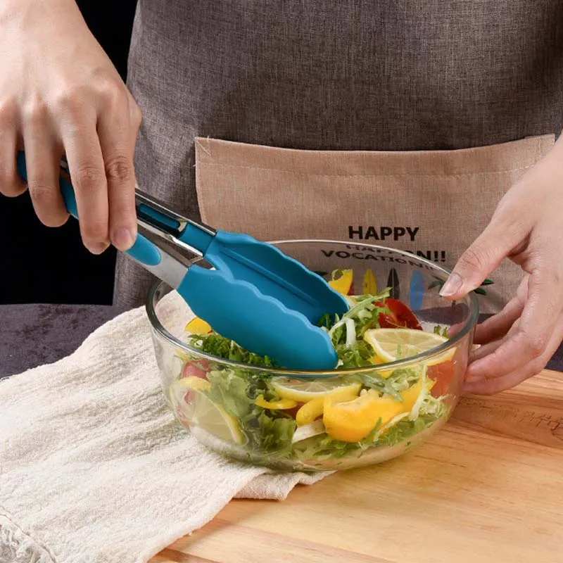 Silicone Food Tongs Stainless Steel BBQ Grilling Non-Stick Cooking Barbecue Clip Clamp Salad Kitchen Biscuit Baking Accessories
Silicone Food Tongs Stainless Steel BBQ Grilling Non-Stick Cooking Barbecue Clip Clamp Salad Kitchen Biscuit Baking Accessories