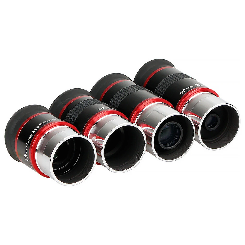 Astronomical Telescope Eyepiece 1 25 Inch 68 Degrees Wide Angle Monocular Eyepiece with Rubber Guard 15mm
Astronomical Telescope Eyepiece 1 25 Inch 68 Degrees Wide Angle Monocular Eyepiece with Rubber Guard 15mm