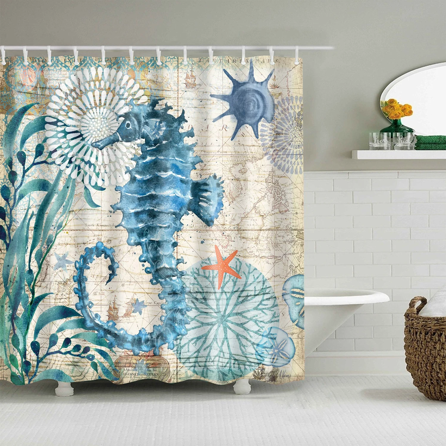 Octopus Wolf Lion Seahorse Turtle Shower Curtains Bathroom Curtain Frabic Waterproof Polyester Bathroom Curtain Hooks
Octopus Wolf Lion Seahorse Turtle Shower Curtains Bathroom Curtain Frabic Waterproof Polyester Bathroom Curtain Hooks