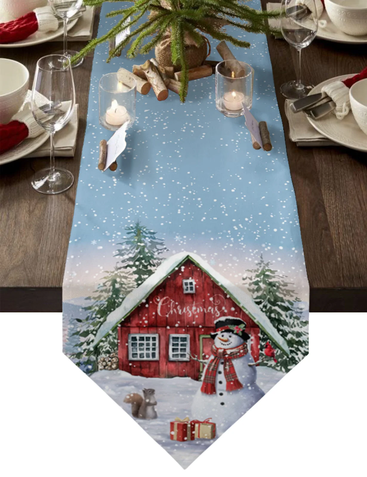 Christmas Snowman Gift Box Table Runners Holiday Wedding Decor Dinning Table Cover Christmas Decorations Table Cloth
Christmas Snowman Gift Box Table Runners Holiday Wedding Decor Dinning Table Cover Christmas Decorations Table Cloth