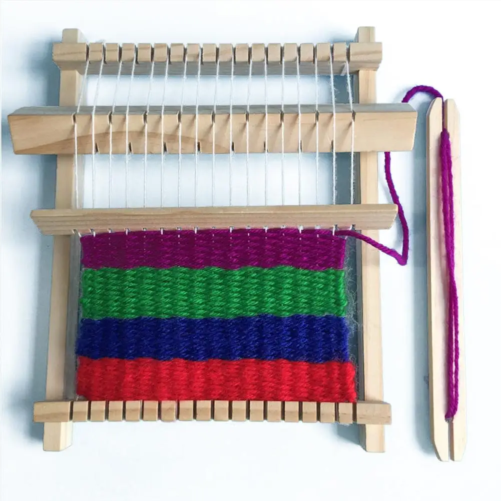 Kids DIY Hand-Knitting Wooden Loom Toys Children Weaving Machine Interllectural Development Technology Loom Toys
Kids DIY Hand-Knitting Wooden Loom Toys Children Weaving Machine Interllectural Development Technology Loom Toys