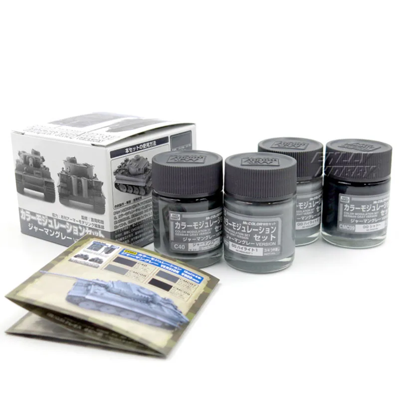 Mr Hobby CS583 Modulation Set Grey Dimensional Shading Color Paint Coating DIY Handcraft Car Military Tank Track Building Tool 
Mr Hobby CS583 Modulation Set Grey Dimensional Shading Color Paint Coating DIY Handcraft Car Military Tank Track Building Tool