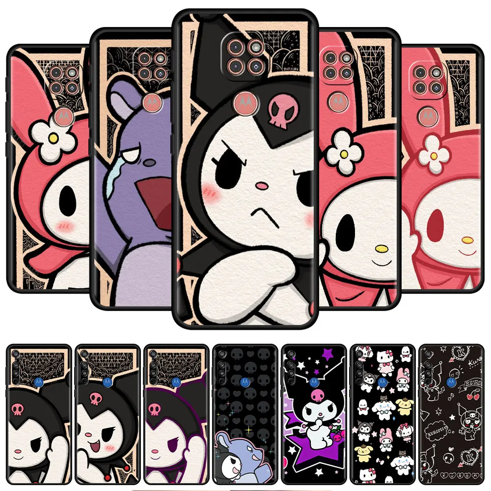 Melody Kuromi Baku Case Cover for Motorola Moto G200 G30 G60 G22 G51 G9 Play G8 Power One Fusion Plus Edge 20 Black Fundas
Melody Kuromi Baku Case Cover for Motorola Moto G200 G30 G60 G22 G51 G9 Play G8 Power One Fusion Plus Edge 20 Black Fundas