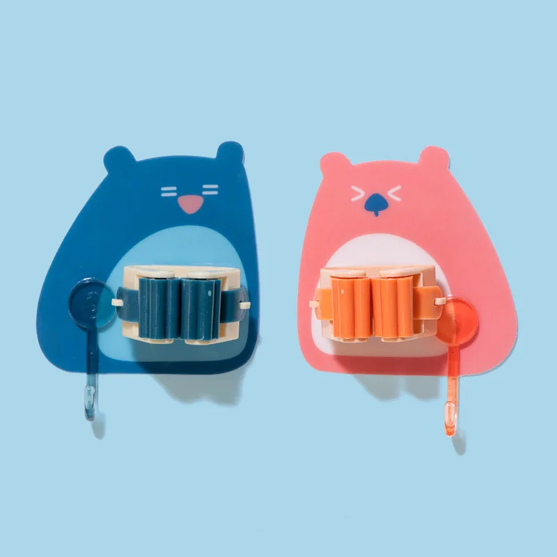 Cartoon Wall-mounted Mop Storage Rack Brush Broom Rack Household Storage Rack Bathroom Suction Pipe Hook Household Tools
Cartoon Wall-mounted Mop Storage Rack Brush Broom Rack Household Storage Rack Bathroom Suction Pipe Hook Household Tools