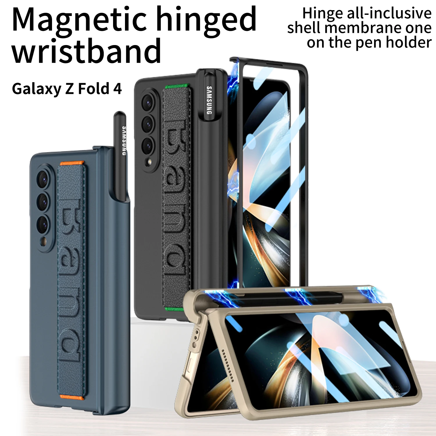 Ultra-thin Armor Case For Samsung Galaxy Z Fold3 4 5G Case Magnetic Hinge Case With Wrist Strap For Z Fold 4 5G Cover With S Pen
Ultra-thin Armor Case For Samsung Galaxy Z Fold3 4 5G Case Magnetic Hinge Case With Wrist Strap For Z Fold 4 5G Cover With S Pen