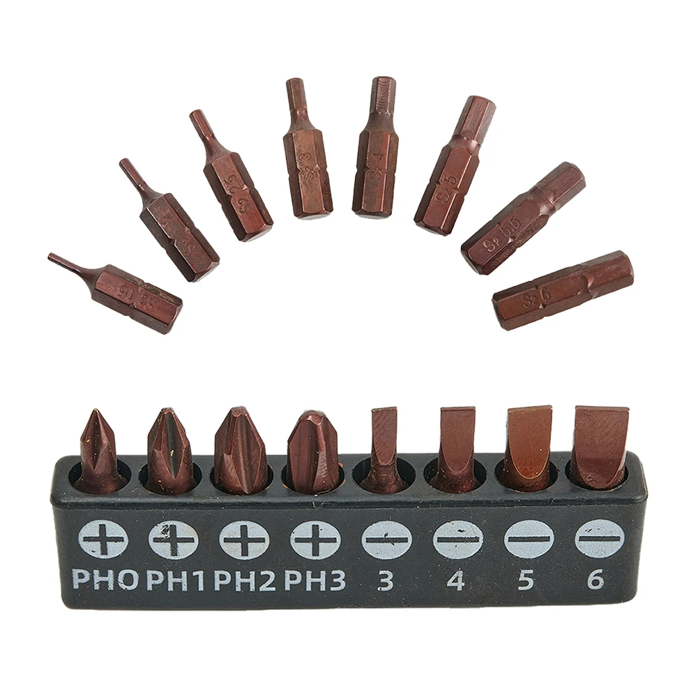 16pcs Screwdriver Bit Drive Set Hex Shank Cross Slotted Anti Slip Used With Ratchet Wrench Anti-corrosion Durable Hand Tools
16pcs Screwdriver Bit Drive Set Hex Shank Cross Slotted Anti Slip Used With Ratchet Wrench Anti-corrosion Durable Hand Tools