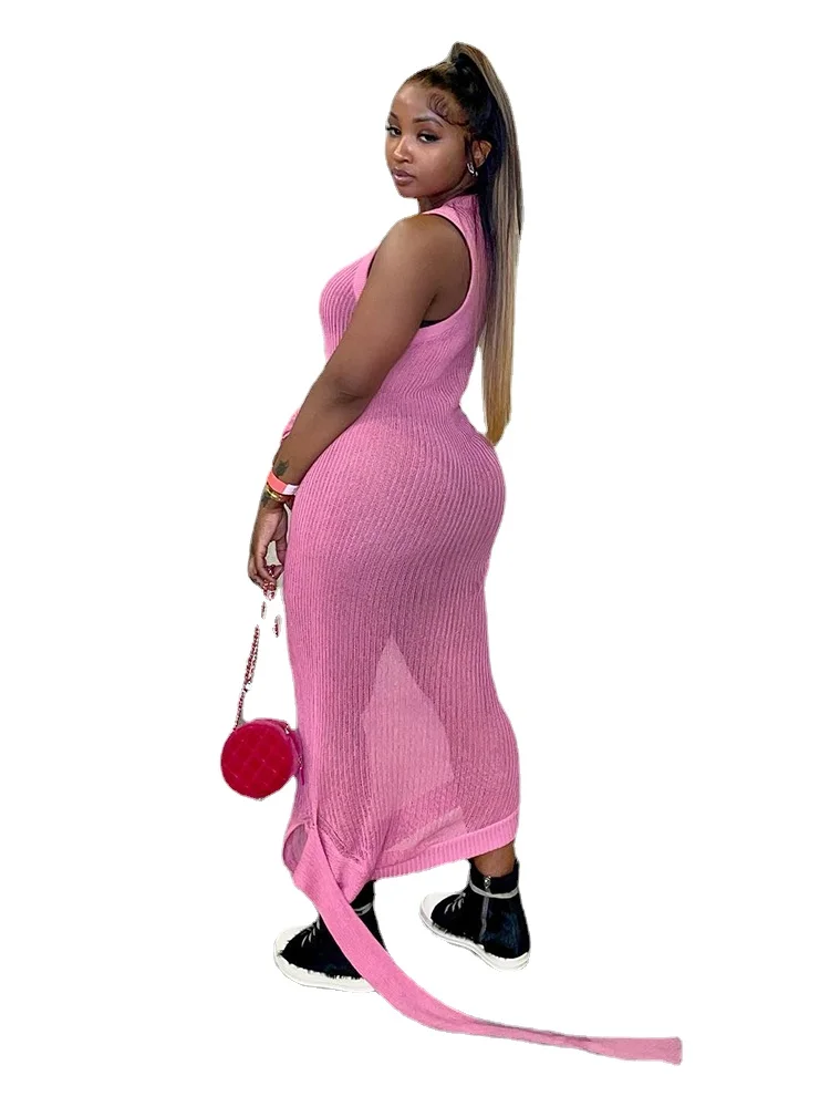 Fashion Sexy Knit Long Dress Summer Sexy See Through O Neck One Shoulder Skinny Stretch Maxi Dress Beach Vacation Style Dress
Fashion Sexy Knit Long Dress Summer Sexy See Through O Neck One Shoulder Skinny Stretch Maxi Dress Beach Vacation Style Dress