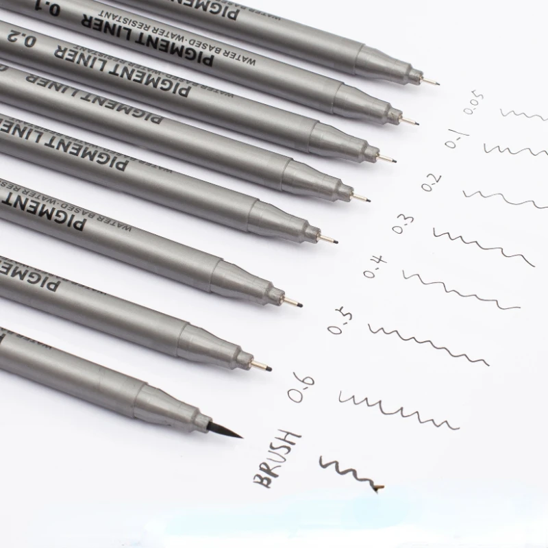 9 Pcs Needle Pen Set Hand-painted Design Not Smudged Comic Design Special Simple Brush Painting Pen Waterproof Hook Line Pen
9 Pcs Needle Pen Set Hand-painted Design Not Smudged Comic Design Special Simple Brush Painting Pen Waterproof Hook Line Pen