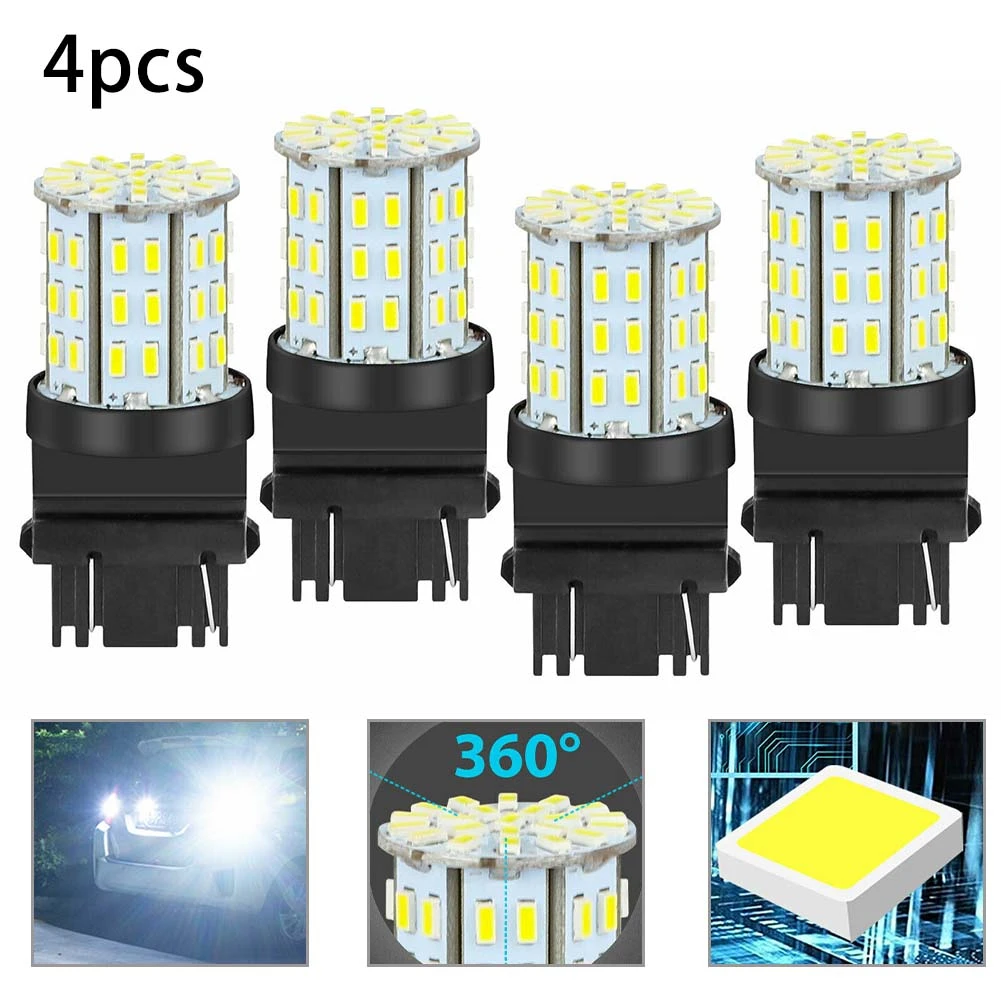 64SMD автомобильные светодиодсветодиодный фонари заднего хода 3157 размер 360 градусов 4 лампы 6000K чистый белый 12 В 3157 мА светодиодный лампы стоп-...
64SMD автомобильные светодиодсветодиодный фонари заднего хода 3157 размер 360 градусов 4 лампы 6000K чистый белый 12 В 3157 мА светодиодный лампы стоп-...