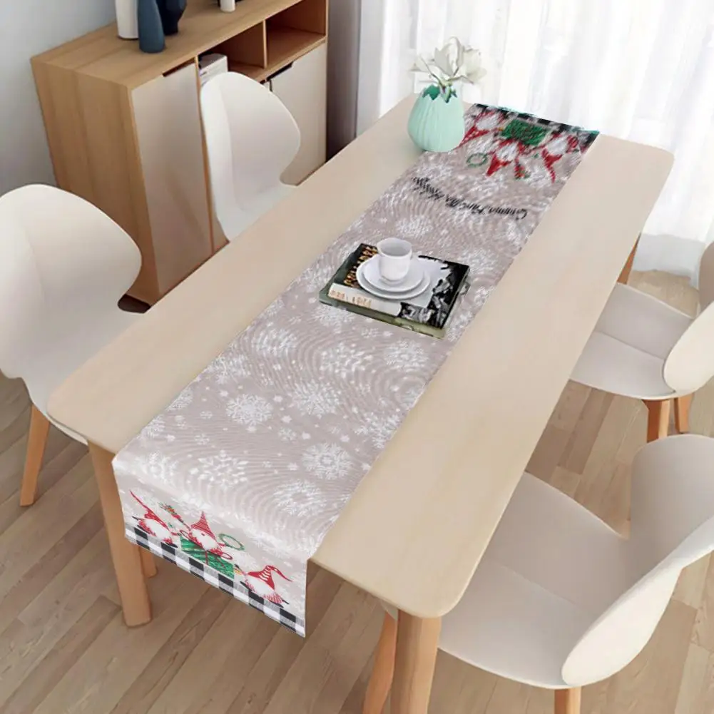 Christmas Table Runner Festive Snowflake Gnome Print Table Runner Durable Exquisite Christmas Decor for Home Festival Reusable
Christmas Table Runner Festive Snowflake Gnome Print Table Runner Durable Exquisite Christmas Decor for Home Festival Reusable