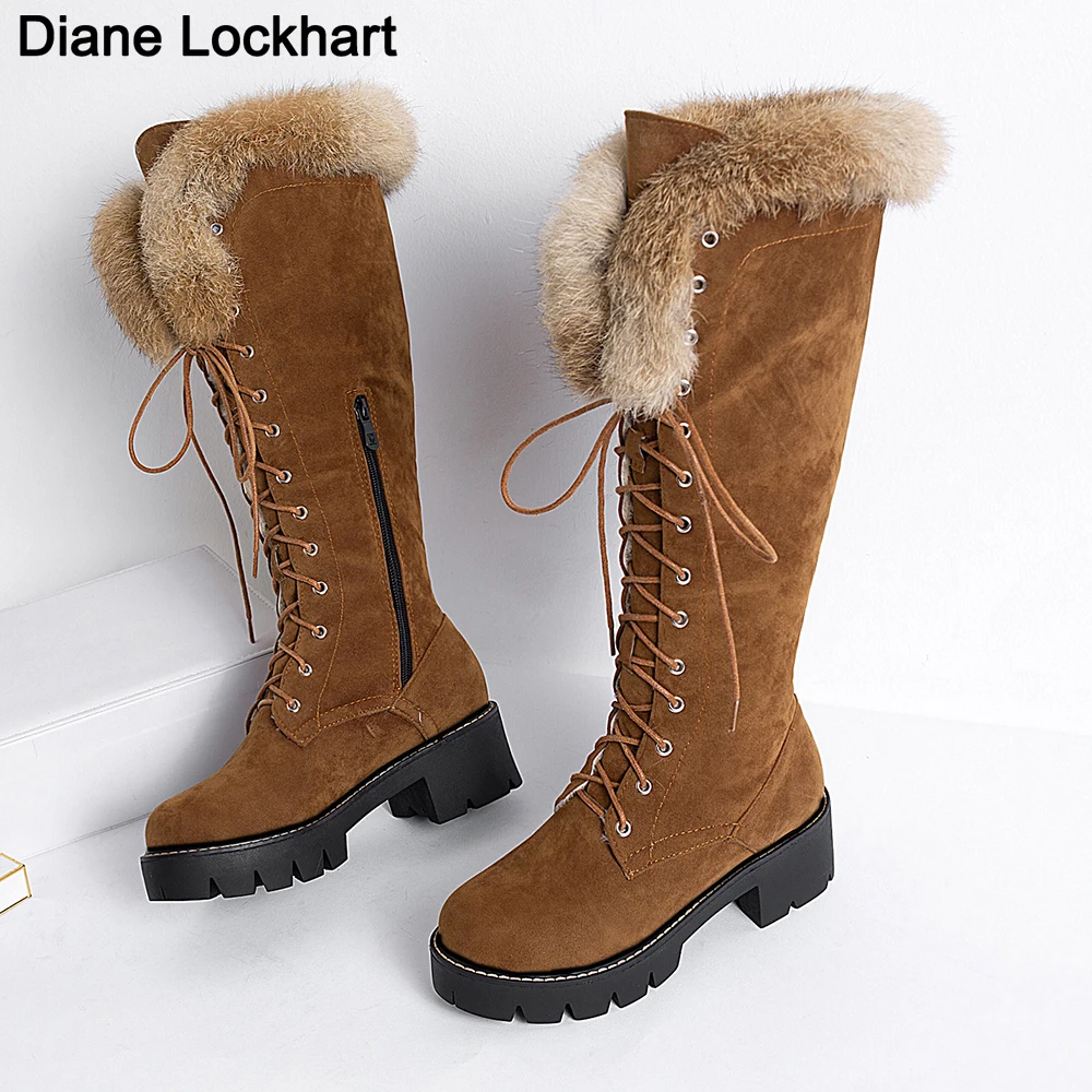 Lace-up Winter Shoes Women Snow Boots Real Fur Boots Women Knee High Suede Thick Heel Warm Outdoor With Zip Big Size 43 dropship
Lace-up Winter Shoes Women Snow Boots Real Fur Boots Women Knee High Suede Thick Heel Warm Outdoor With Zip Big Size 43 dropship