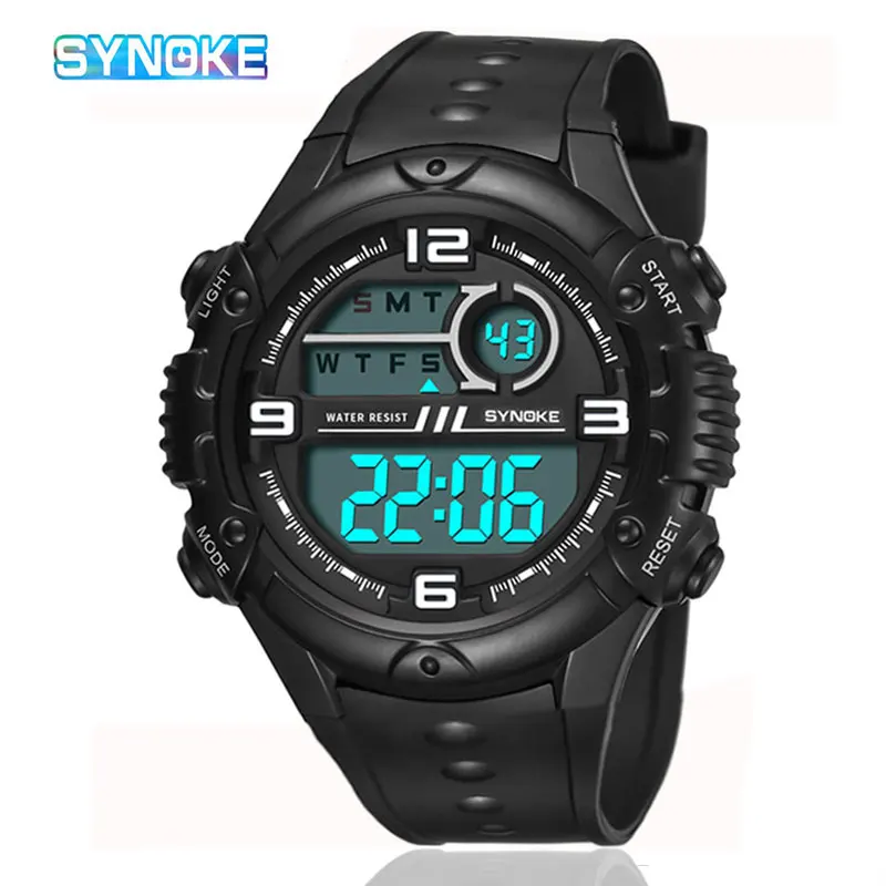 

SYNOKE Men's Sports Outdoor Digital Watch Male Stopwatch Man Large Watches Waterproof Alarm Clock Wristwatch Relgio Dropshipping