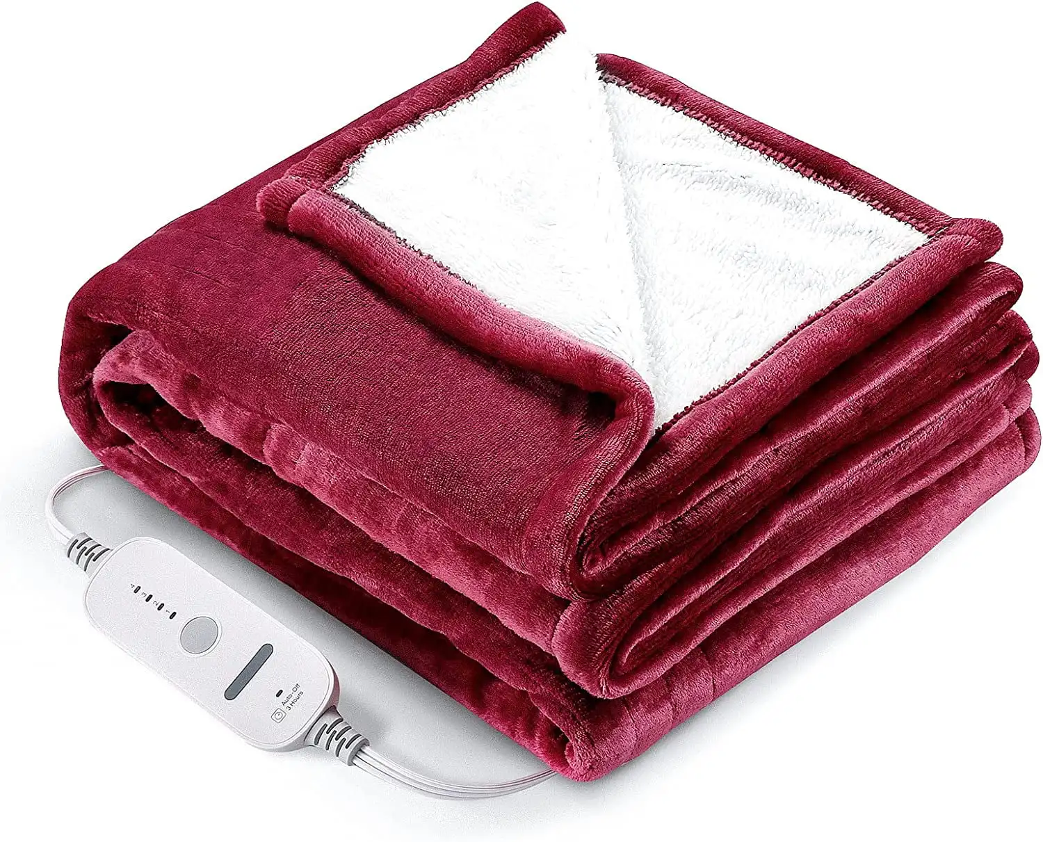 Electric Blanket 50"×60" with 4 Heating Levels & 3 Hours Auto Off Overheating Protection Red
Electric Blanket 50"×60" with 4 Heating Levels & 3 Hours Auto Off Overheating Protection Red