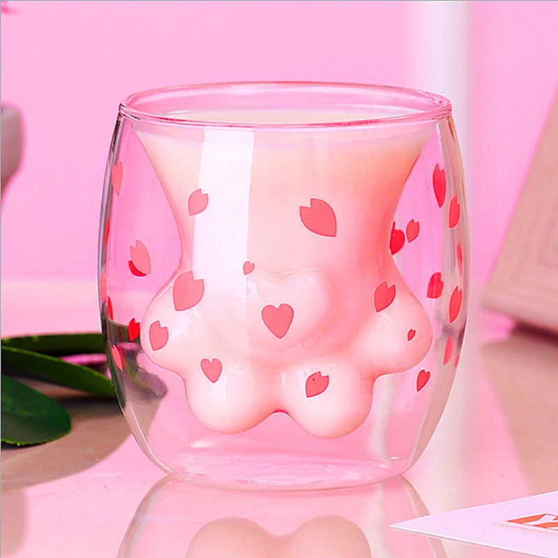 Creative Insulated Glass Double-Layer Coffee Cup High Borosilicate Tea Cup Home Cute Transparent Cat Claw Glass Water Cup
Creative Insulated Glass Double-Layer Coffee Cup High Borosilicate Tea Cup Home Cute Transparent Cat Claw Glass Water Cup