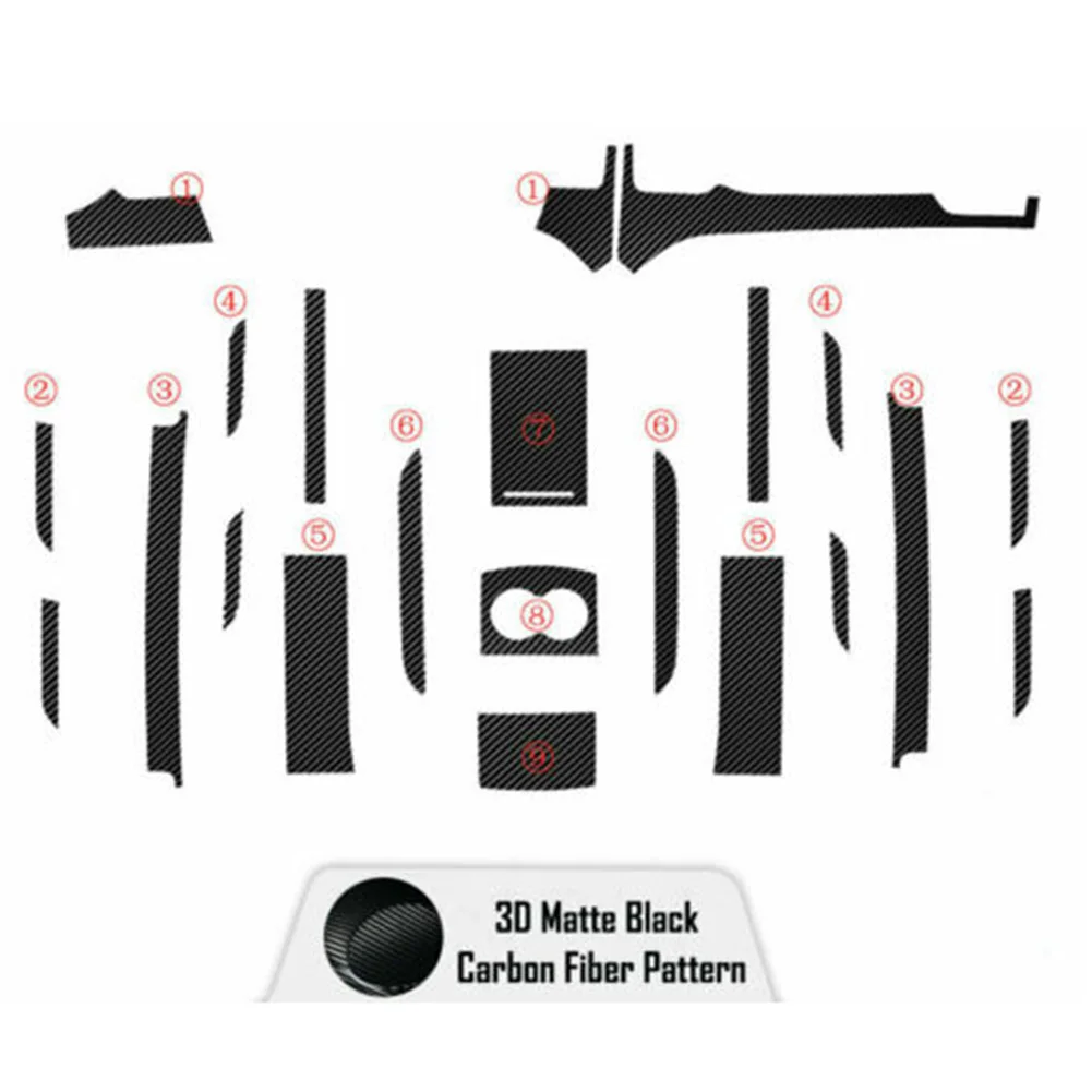 High Quality Sunscreen Useful Stickers Center Console 1 Set Black Carbon Fiber Look Decoration Trim Waterproof
High Quality Sunscreen Useful Stickers Center Console 1 Set Black Carbon Fiber Look Decoration Trim Waterproof