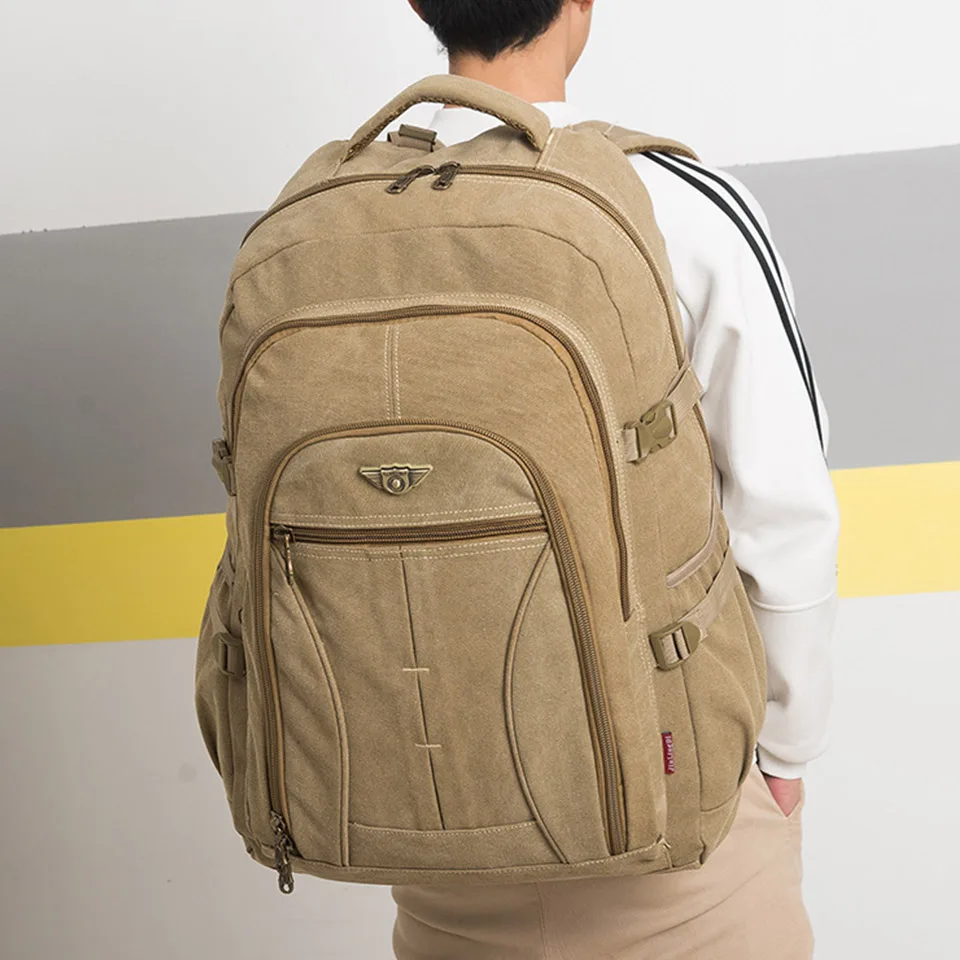 Large Capacity Thick Canvas Backpack Men'S Laptop Backpack Leisure Travel Bag Women'S Himountaineering Zip Backpack M862
Large Capacity Thick Canvas Backpack Men'S Laptop Backpack Leisure Travel Bag Women'S Himountaineering Zip Backpack M862