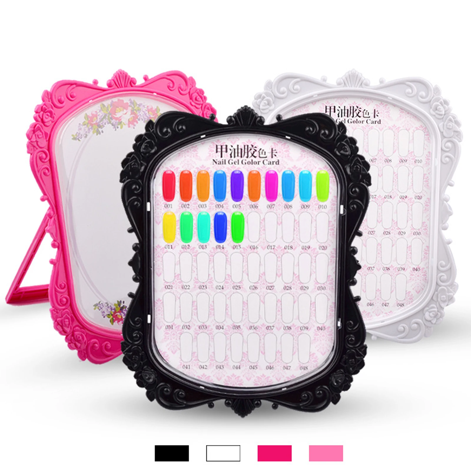 4 Color Double-sided Nail Gel Color Enamel Nail Card Full Color Display Shelf Practice Cards Show Case Books for Nali Art Design 
4 Color Double-sided Nail Gel Color Enamel Nail Card Full Color Display Shelf Practice Cards Show Case Books for Nali Art Design