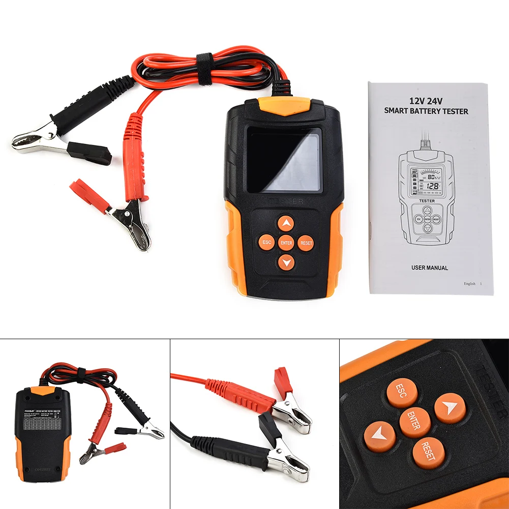 12V/24V Car Truck Battery Tester LCD Digital Battery Analyzer Car Diagnostic Car Battery Tester Suitable For 8-30V DC Systems
12V/24V Car Truck Battery Tester LCD Digital Battery Analyzer Car Diagnostic Car Battery Tester Suitable For 8-30V DC Systems