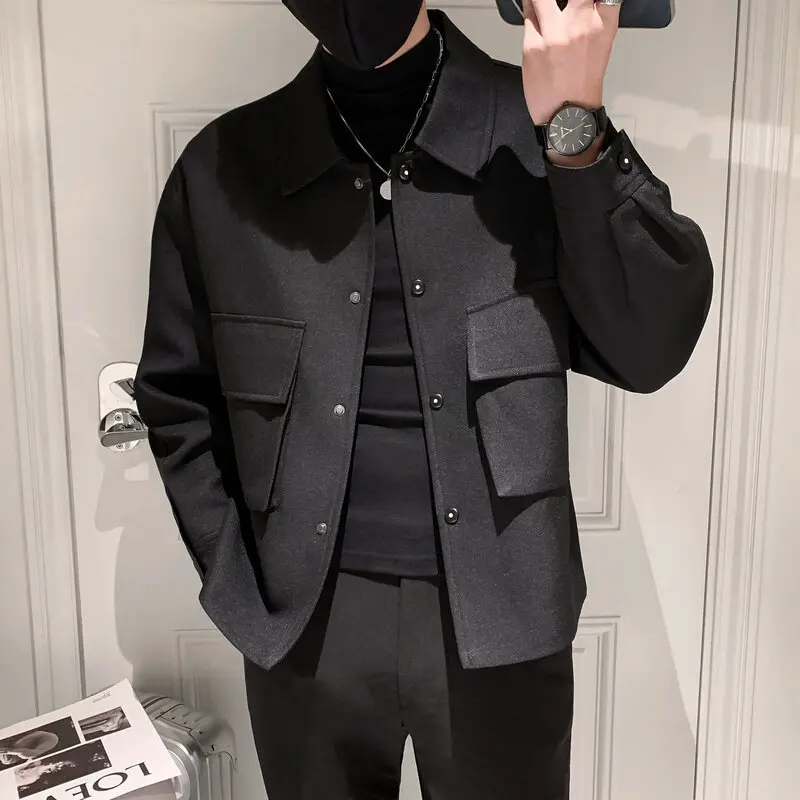 Jackets Men 2022 Autumn Pockets Turn-down Collar Skinny Fashion Outwear Streetwear New Arrival BF Clothing Cazadora Hombre ZH016
Jackets Men 2022 Autumn Pockets Turn-down Collar Skinny Fashion Outwear Streetwear New Arrival BF Clothing Cazadora Hombre ZH016