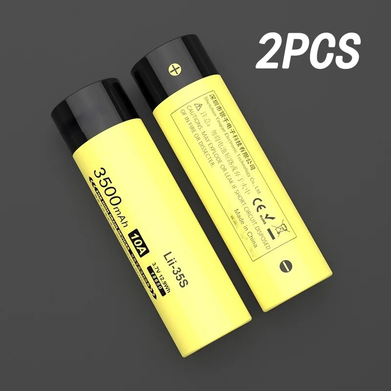 2PCS Li-ion batteries Lii-35S 18650 battery 3.7V 3500mAh lithium battery, suitable for high power consumption equipment,
2PCS Li-ion batteries Lii-35S 18650 battery 3.7V 3500mAh lithium battery, suitable for high power consumption equipment,