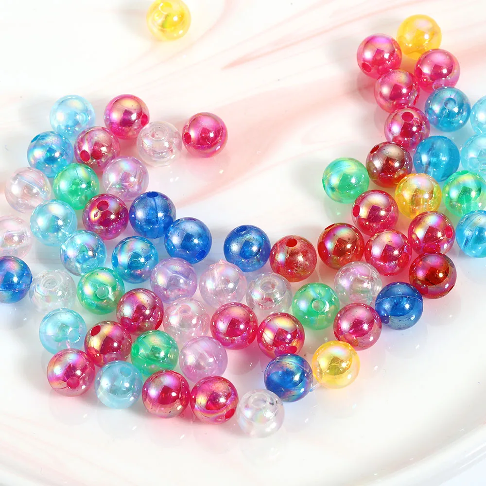 100pcs Shiny AB Color Acrylic Beads 8mm Round Transparent Beads Loose Spacer Beads for Needlework Jewelry Making DIY Accessories
100pcs Shiny AB Color Acrylic Beads 8mm Round Transparent Beads Loose Spacer Beads for Needlework Jewelry Making DIY Accessories