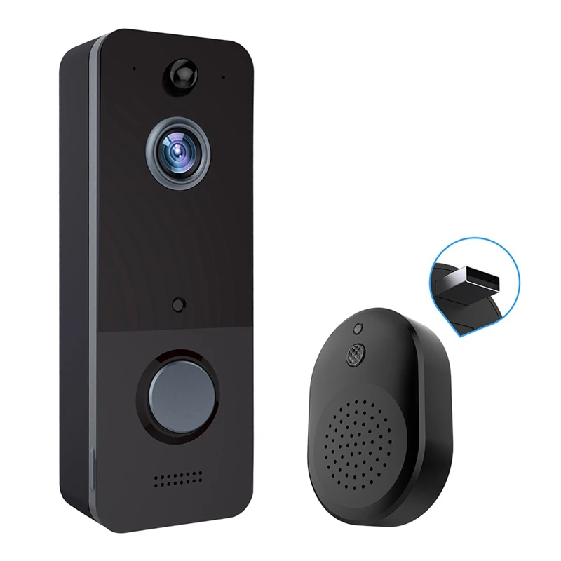 BAAY Wireless Video Doorbell Camera 1080P Wide Angle Lens Wifi Doorbell, IR Night Vision, IP65 Waterproof
BAAY Wireless Video Doorbell Camera 1080P Wide Angle Lens Wifi Doorbell, IR Night Vision, IP65 Waterproof