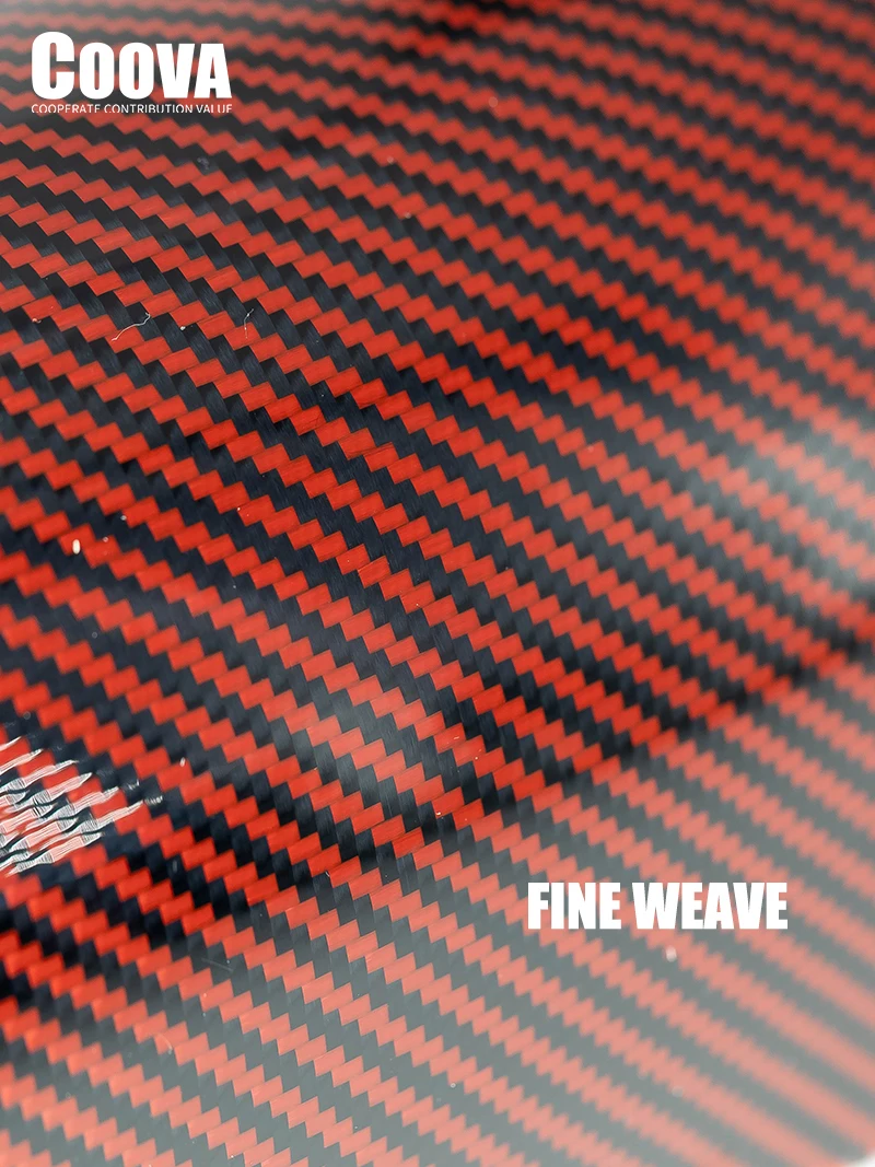 F504 COOVA Red & Carbon Fiber Sheet Twill Real Carbon Fiber Plate Board Sheet Epoxy Composite Thickness 0.4mm DIY Decoration
F504 COOVA Red & Carbon Fiber Sheet Twill Real Carbon Fiber Plate Board Sheet Epoxy Composite Thickness 0.4mm DIY Decoration
