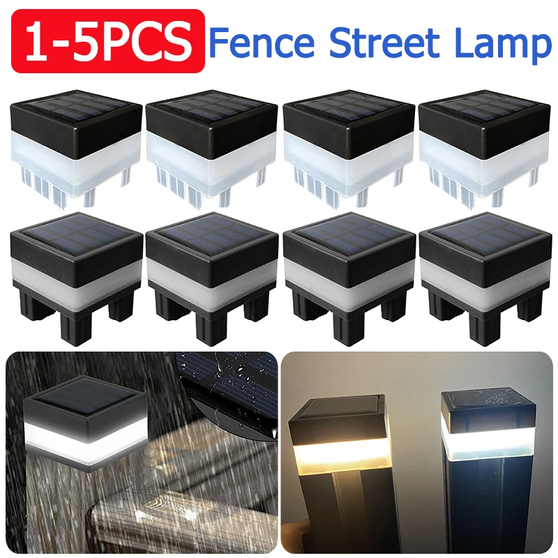 1-5pcs Solar Powered LED Square Fence Light White Warm Lamp Outdoor Lighting Control Post Cap Aluminum Waterproof Pillar
1-5pcs Solar Powered LED Square Fence Light White Warm Lamp Outdoor Lighting Control Post Cap Aluminum Waterproof Pillar