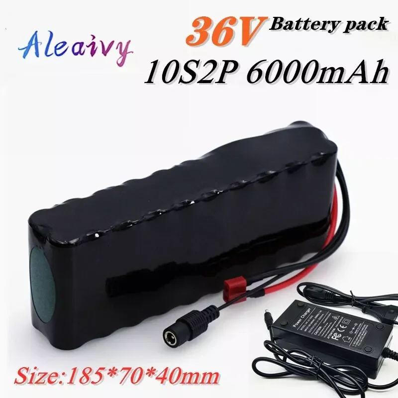 Aleaivy 36V 10S2P 6Ah 18650 lithium ion rechargeable battery pack For 250W 350W 500W e bike electric car bicycle scooter
Aleaivy 36V 10S2P 6Ah 18650 lithium ion rechargeable battery pack For 250W 350W 500W e bike electric car bicycle scooter