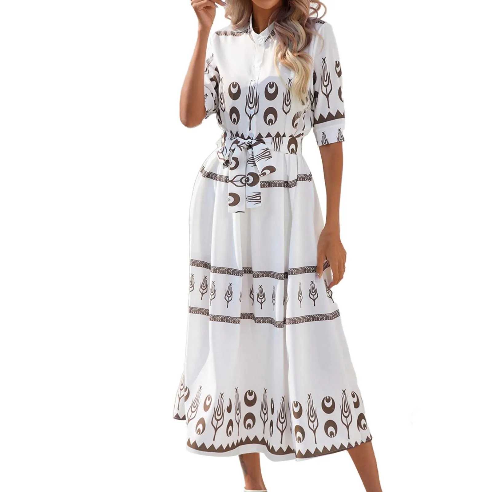 Летнее платье в этническом стиле с принтом и рукавом пять частей для женщин, женские платья на осень, летние платья для женщин до $12
Летнее платье в этническом стиле с принтом и рукавом пять частей для женщин, женские платья на осень, летние платья для женщин до $12