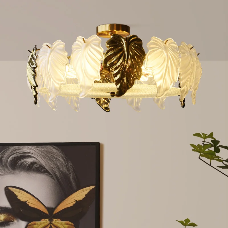 Chandeliers New French Vintage Luxury Glass Leaves LED Ceiling Lamp ForLiving Dining Room Bedroom Home Decoration Pendant Lights
Chandeliers New French Vintage Luxury Glass Leaves LED Ceiling Lamp ForLiving Dining Room Bedroom Home Decoration Pendant Lights