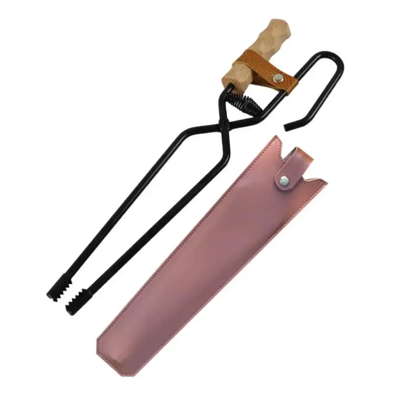 Barbecue Charcoal Clip Wooden Handle Anti-Scalding with Leather Cover Outdoor Camping Bbq Bonfire Stove Fireplace Fire Tongs
Barbecue Charcoal Clip Wooden Handle Anti-Scalding with Leather Cover Outdoor Camping Bbq Bonfire Stove Fireplace Fire Tongs