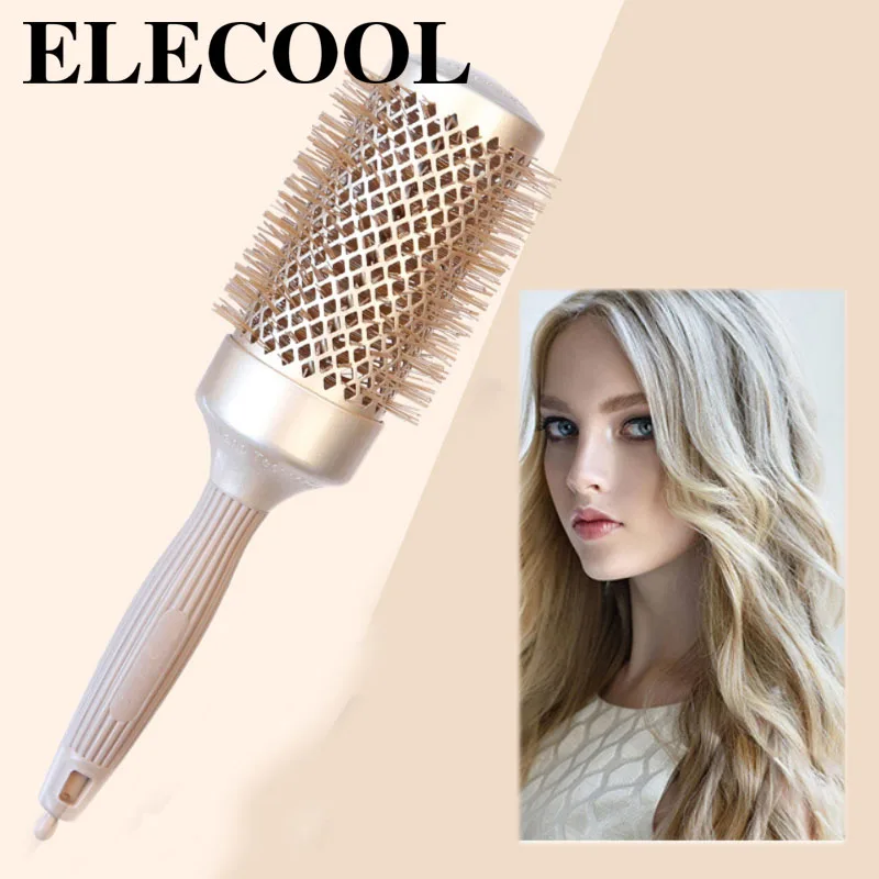 Professional Salon Styling Tools Round Hair Comb Hairdressing Curling Hair Brushes Comb Ceramic Iron Barrel Comb For Women
Professional Salon Styling Tools Round Hair Comb Hairdressing Curling Hair Brushes Comb Ceramic Iron Barrel Comb For Women