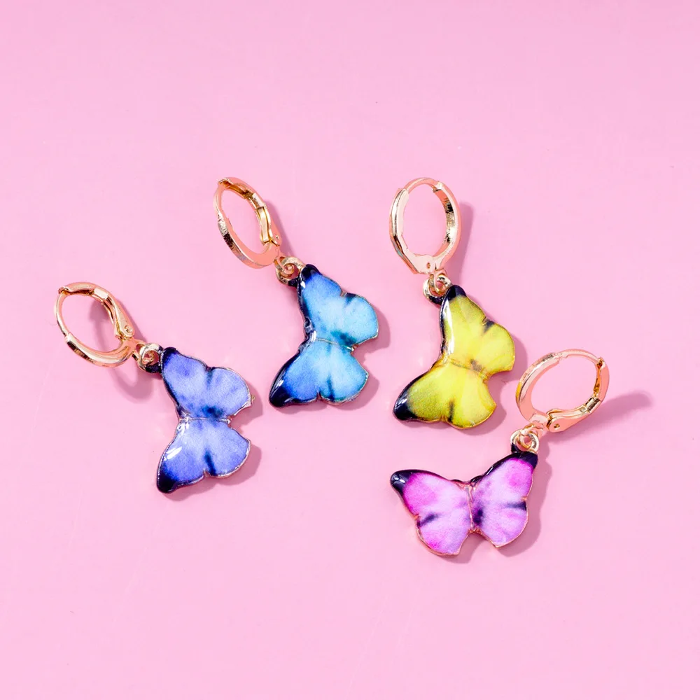 Multi Color Butterfly Drop Earrings Cute Animal Women Fashion Trendy Hanging Earrings Jewelry Girls Party Gifts Wholesale
Multi Color Butterfly Drop Earrings Cute Animal Women Fashion Trendy Hanging Earrings Jewelry Girls Party Gifts Wholesale