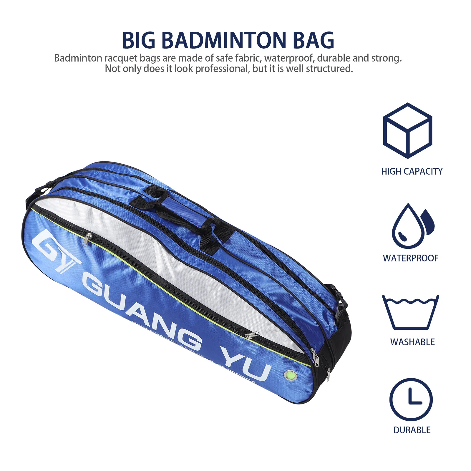 Badminton Bag Large-capacity Racket Sports Multi-function Multi-layer Pouch Organizer
Badminton Bag Large-capacity Racket Sports Multi-function Multi-layer Pouch Organizer