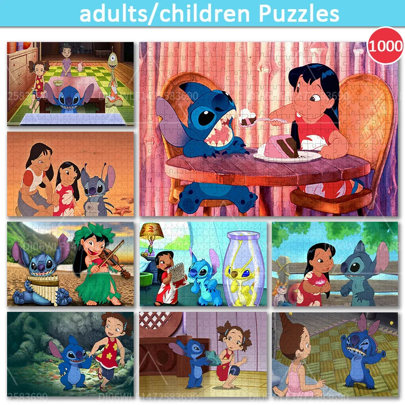 

Пазл «Лило и Ститч», игрушки, Постер-головоломка Disney, 1000 шт., детские развивающие игрушки-пазлы, деревянные пазлы, подарки для взрослых, прозрачные