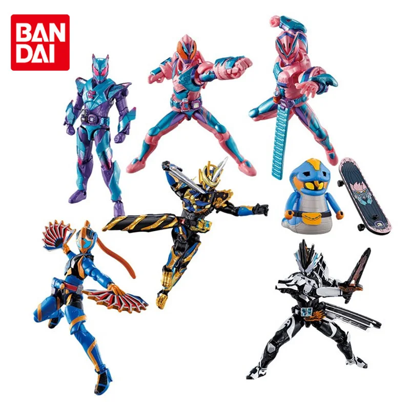 

BANDAI Candy Toys Kamen Rider Revice By 5 Volcano Rex Brachio Cobra Kong Genome Assembly Joints Movable Anime Action Figure Toys