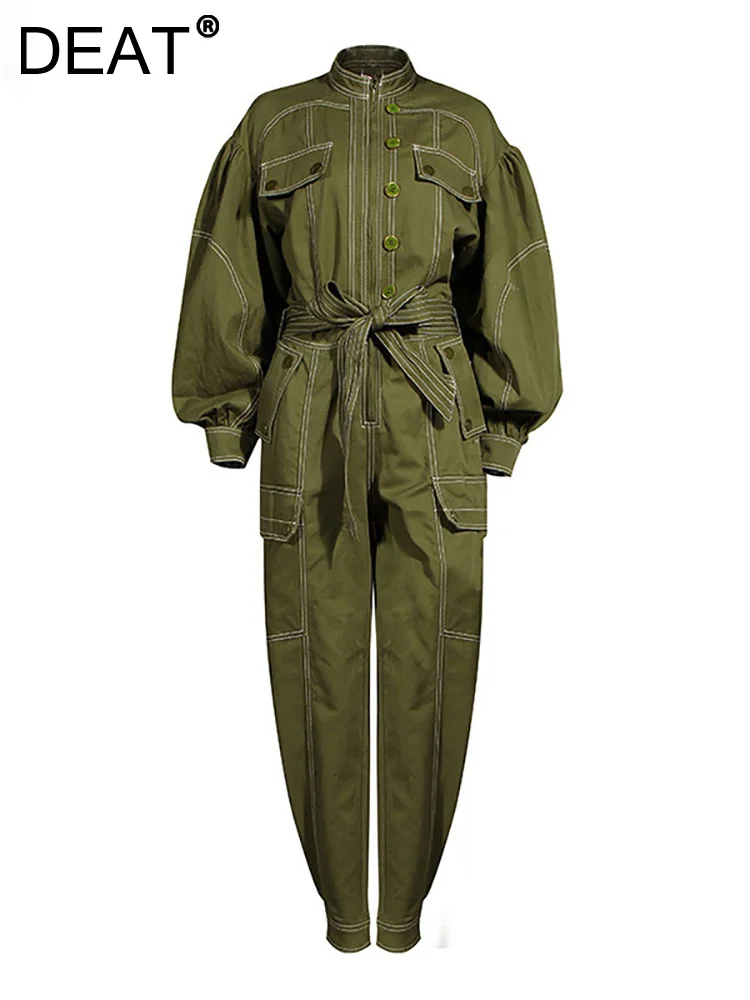 DEATfashion Women's Full Sleeve Length Green Long Jumpsuit High Waist Pocket Stitch Rompers Fashion Female Autumn 2023 1DA244
DEATfashion Women's Full Sleeve Length Green Long Jumpsuit High Waist Pocket Stitch Rompers Fashion Female Autumn 2023 1DA244