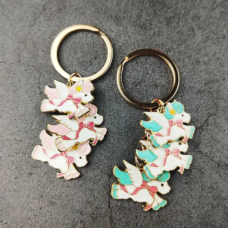Unicorn Classic Couple Key Ring Keychain Animal Sweet Gift Girl Special Lovely Cute Cartoon Backpack Car Pendant Unisex DK0002
Unicorn Classic Couple Key Ring Keychain Animal Sweet Gift Girl Special Lovely Cute Cartoon Backpack Car Pendant Unisex DK0002
