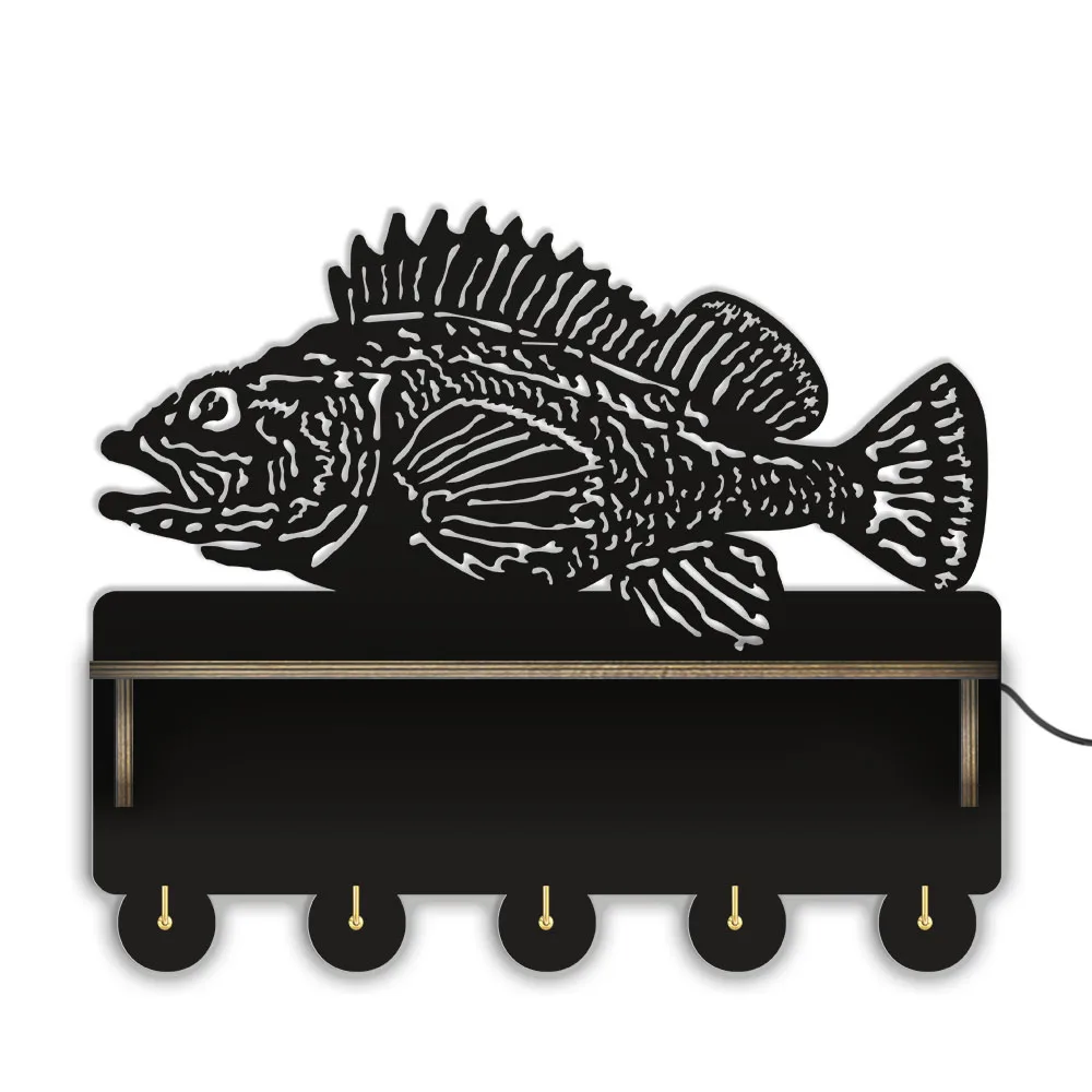 Bass Fish Coat Wood Key Rack Hook With Display Shelf Fishing Home Decor Clothes Towel Hooks Holder Kitchen Hanger Fisherman Gift
Bass Fish Coat Wood Key Rack Hook With Display Shelf Fishing Home Decor Clothes Towel Hooks Holder Kitchen Hanger Fisherman Gift