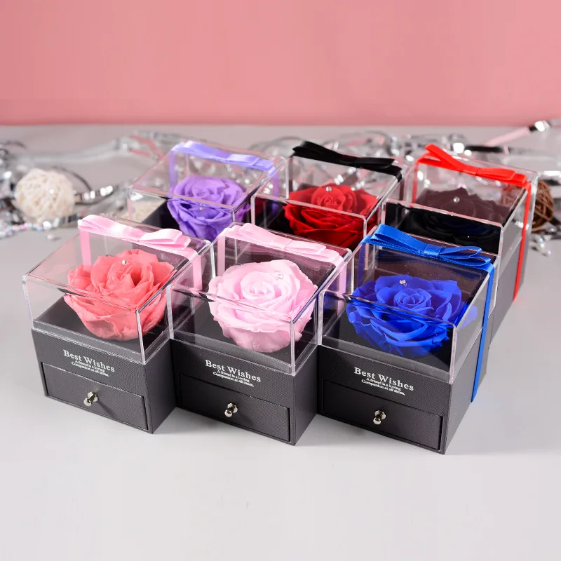 Dried Flower Rose Valentine's Day Gift Acrylic Single Box Immortal Memorial Wedding
Dried Flower Rose Valentine's Day Gift Acrylic Single Box Immortal Memorial Wedding