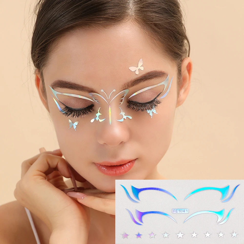 Eyeliner Tattoo European And American Silver Laser Eyeliner Tattoo Butterfly Star A Variety Of Double Eyelid Eyeliner
Eyeliner Tattoo European And American Silver Laser Eyeliner Tattoo Butterfly Star A Variety Of Double Eyelid Eyeliner