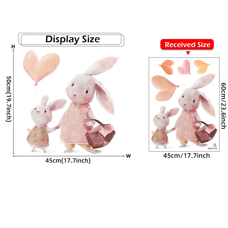 Настенные стикеры кролики для детей
Настенные стикеры кролики для детей