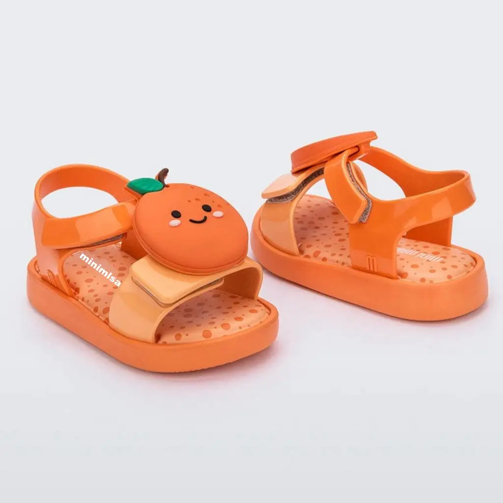 

Mini Melflex Banana 2022 Kids Shoes Avocado Princess Beach Baby Girl Sandals Beach Orange Shoe Toddler Girl Sandal