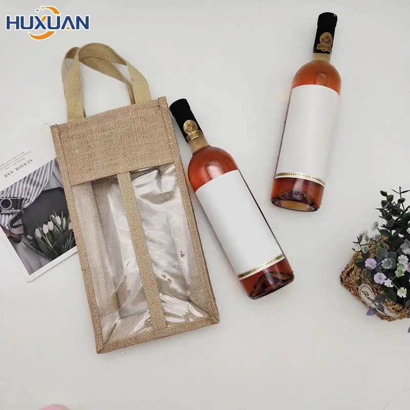 Jute Red Wine Bottle Bag Cover Reinforced Handle Wine Bottle Pouch All-Purpose Red Wine Beer Bottle Packing Tote Bag
Jute Red Wine Bottle Bag Cover Reinforced Handle Wine Bottle Pouch All-Purpose Red Wine Beer Bottle Packing Tote Bag