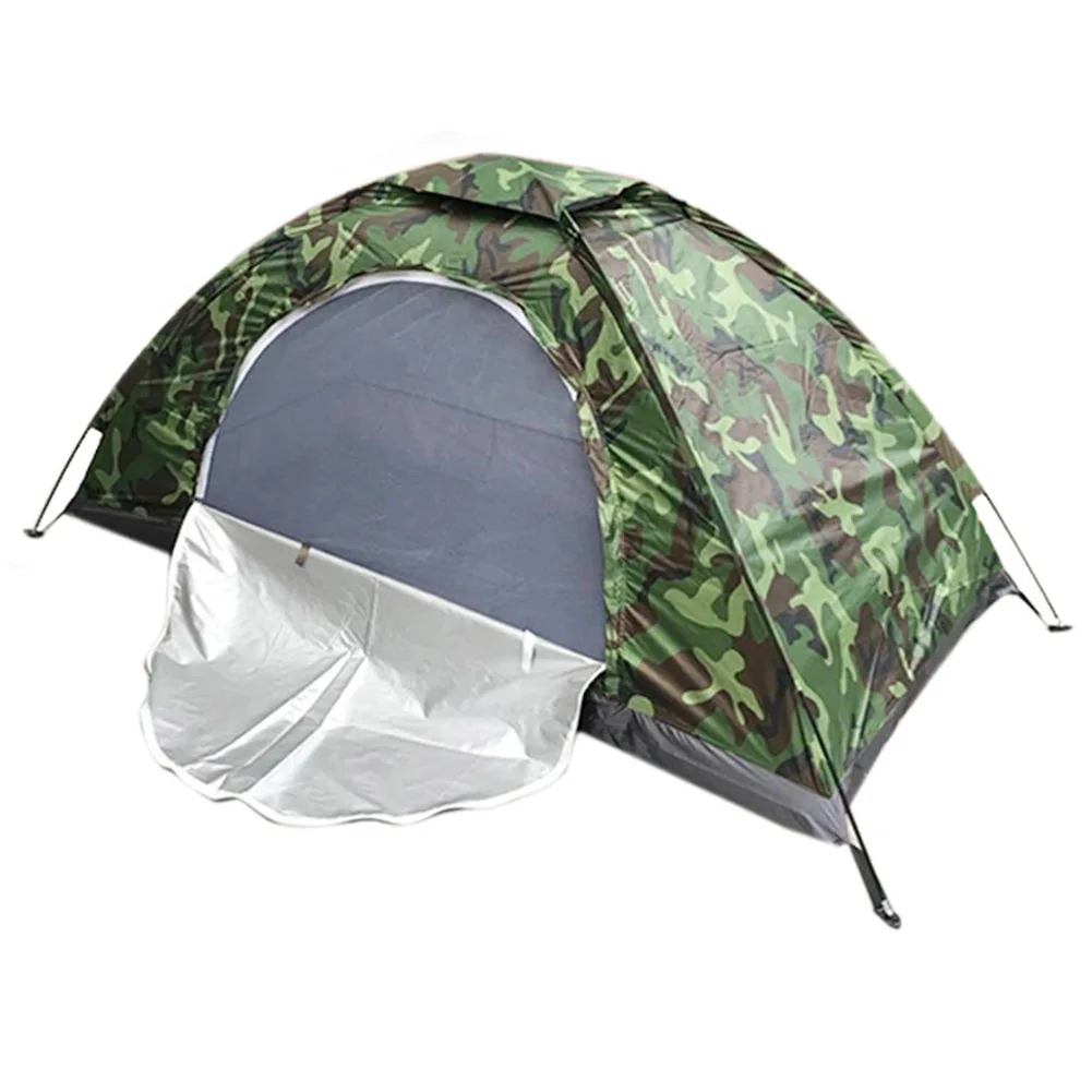 Camping Essentials Camouflage Tent 1*Storage Bag 1/ 2 Person Type 4*Stake Light Rain Protection 1 Set Tent Pole
Camping Essentials Camouflage Tent 1*Storage Bag 1/ 2 Person Type 4*Stake Light Rain Protection 1 Set Tent Pole